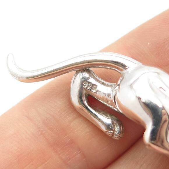 925 Sterling Silver Vintage Wild Animal Pendant - Picture 7 of 7